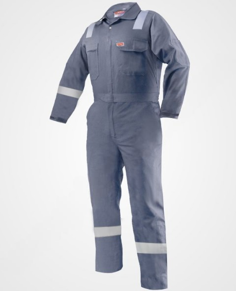 CC11 Cotton Coverall with Reflective Tapes and Enhanced Durability - Safety Workwear UAE

