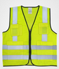 CJ03 High Visibility Safety Vest Fabric & Mesh with Secure Pockets Mehfuz