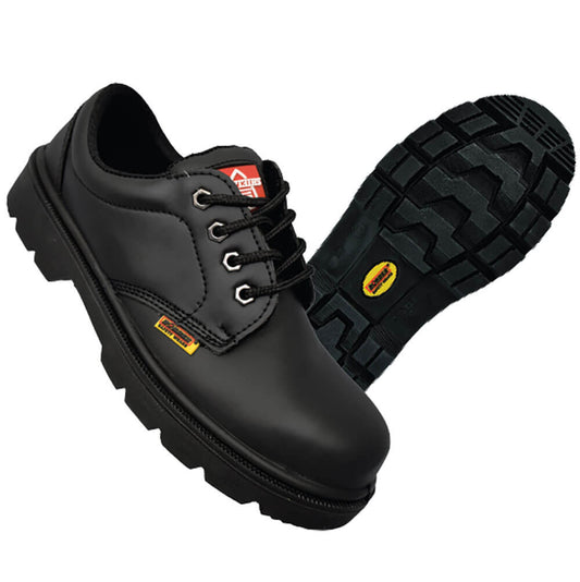 FS05 Shielder Black Safety Boots Nail-Proof Water-Resistant Steel Toe Protection | Industrial Safety Shoes UAE Mehfuz