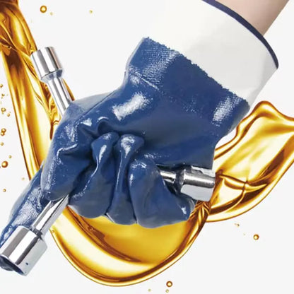 GC01 Solid Nitrile Oil Gloves for Men work construction Petrochemical Transport Workers' Gloves Mehfuz