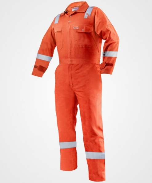 CC09 Cotton Coverall with Hi-Vis Reflective Tapes and Triple-Stitched Durability - Safety Coveralls UAE

