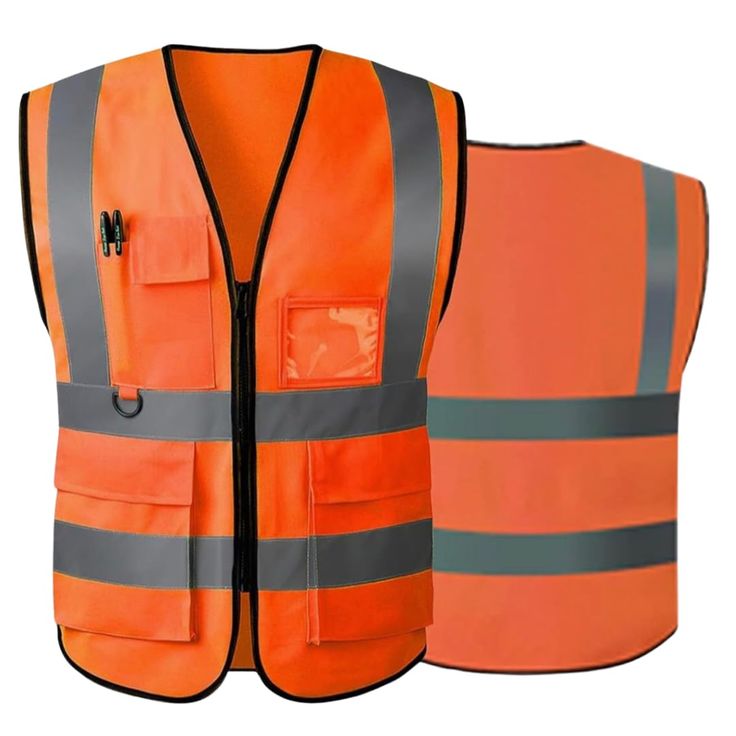 CJ01 Lightweight High Visibility Mesh Work Vest with Reflective Tapes Mehfuz